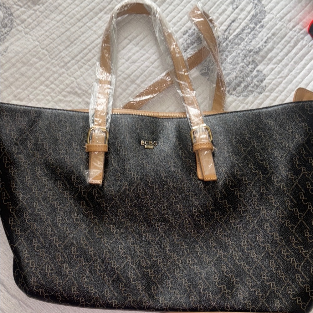 BCBG Black and Tan Women's Bag